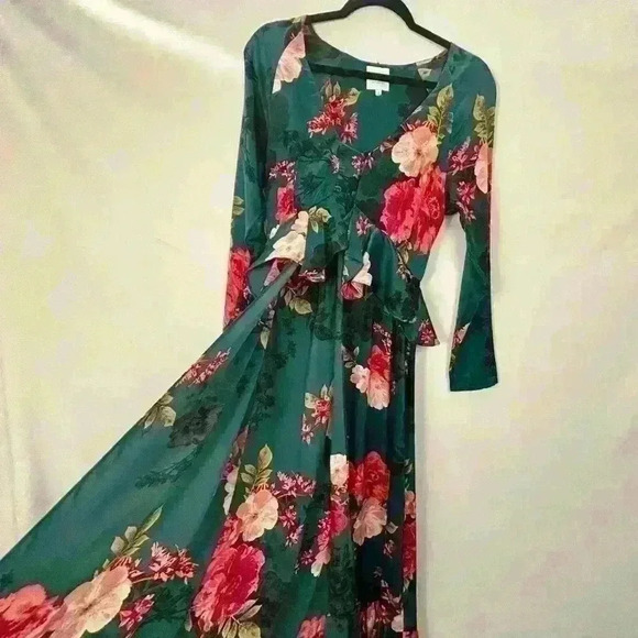 MISA LOS ANGELES Floral Morgan Robe Top Dress romantic feminine - Picture 6 of 15
